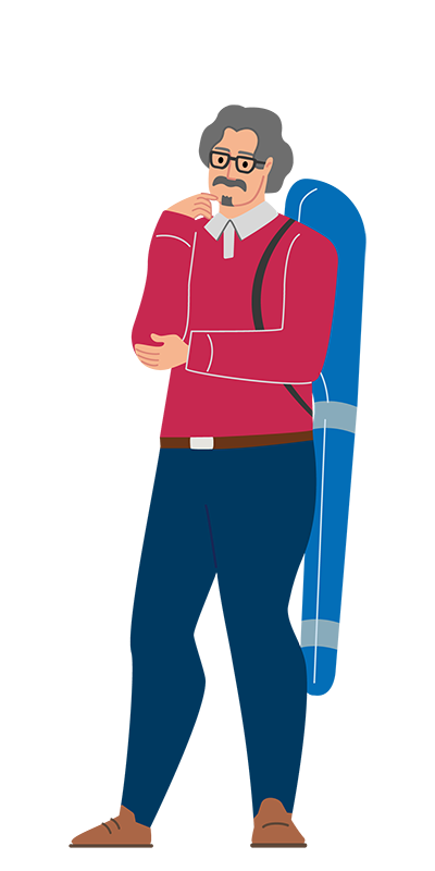 池男治　考える（左）