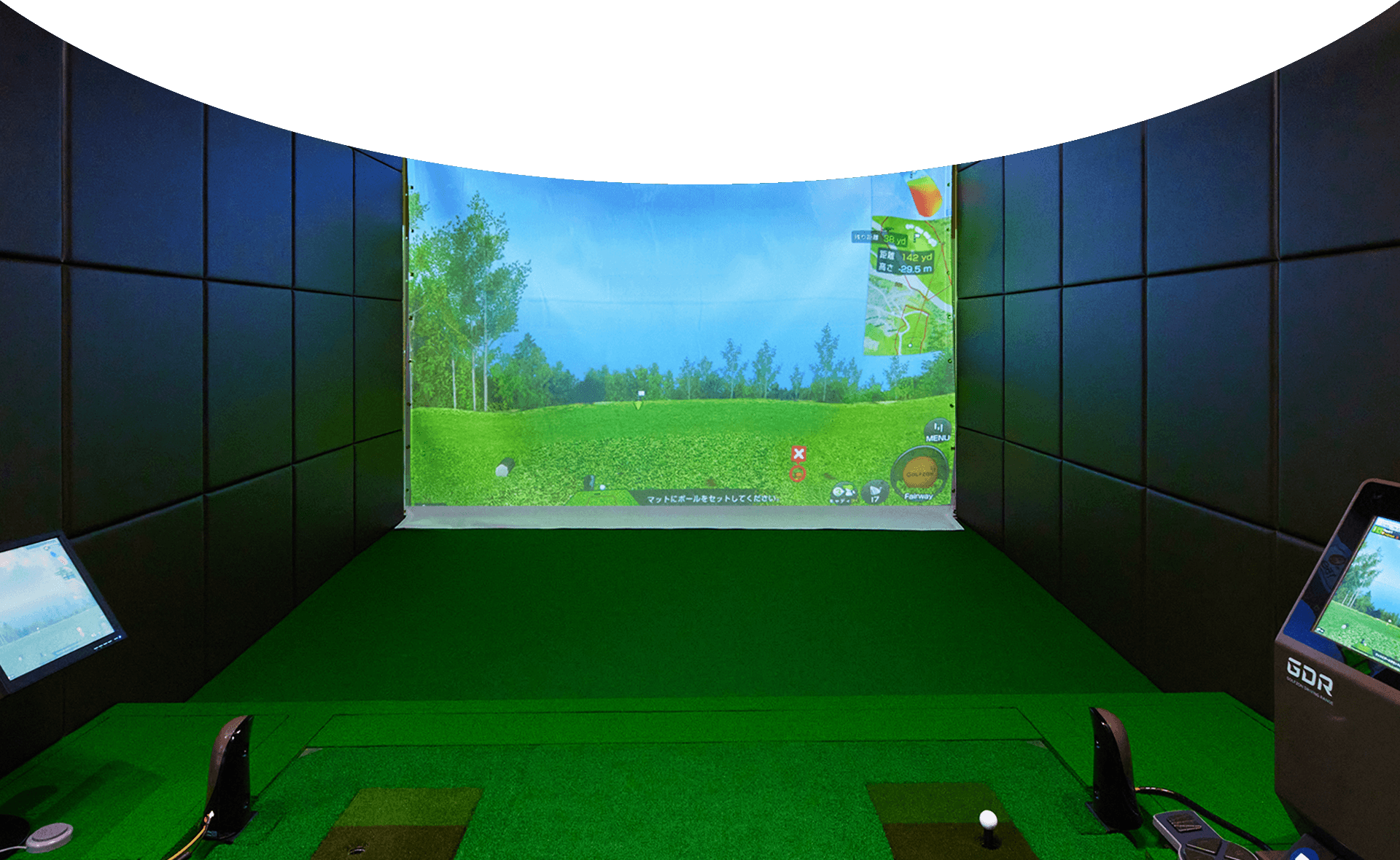 ゴルフテックのレッスン風景