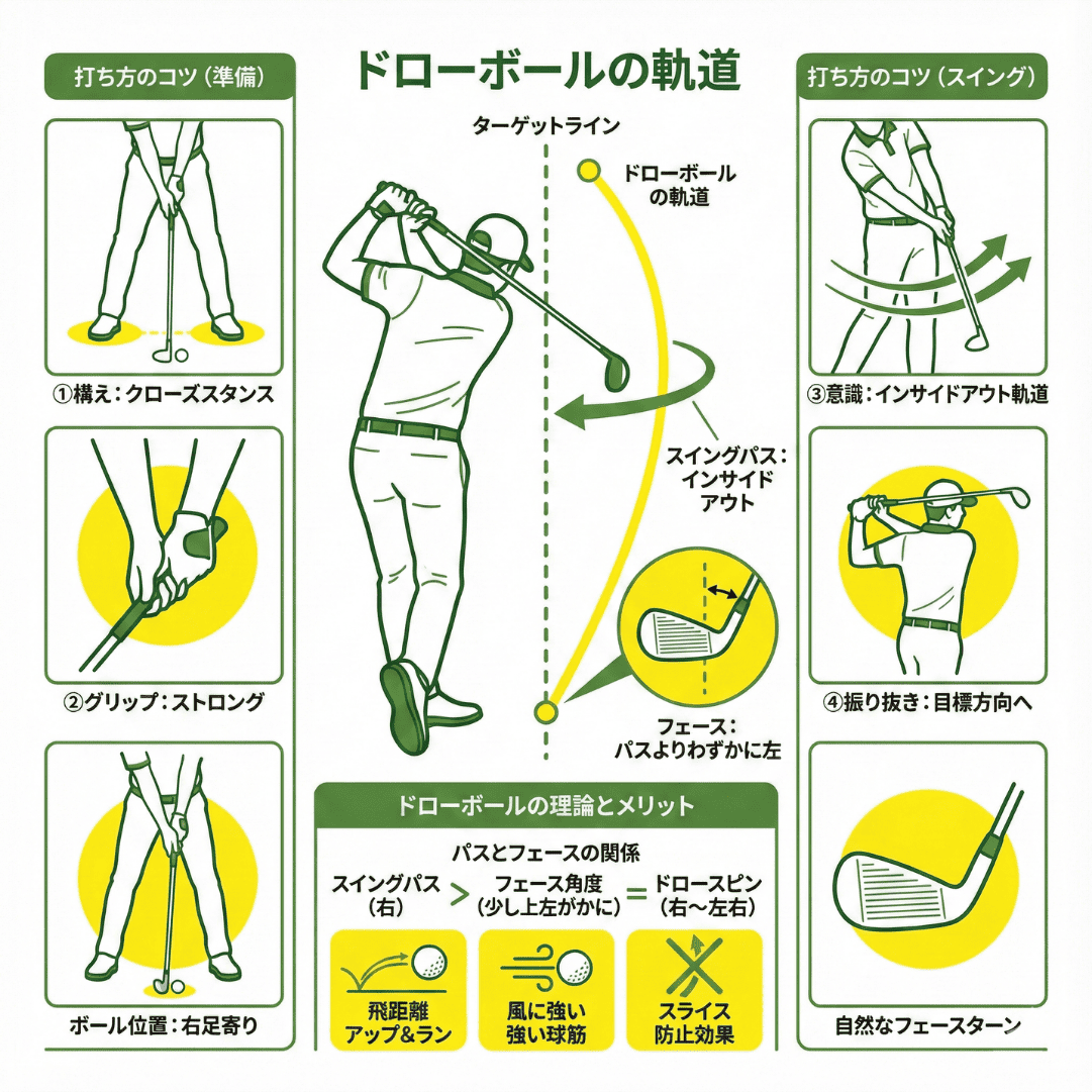 ドローボールの打ち方と練習方法を解説